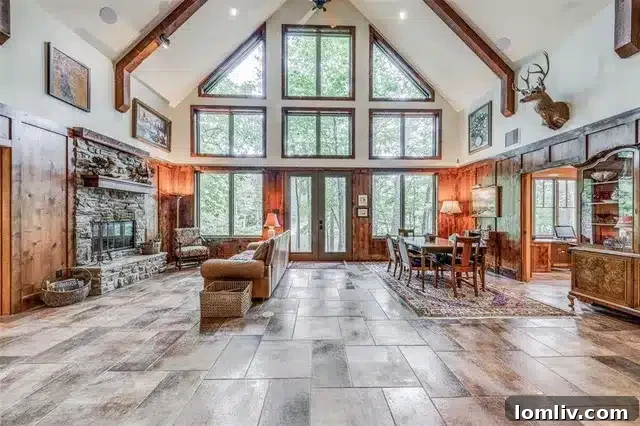 Spacious Entryway with High Ceilings