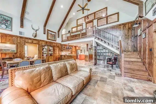 Cozy Living Room with Fireplace