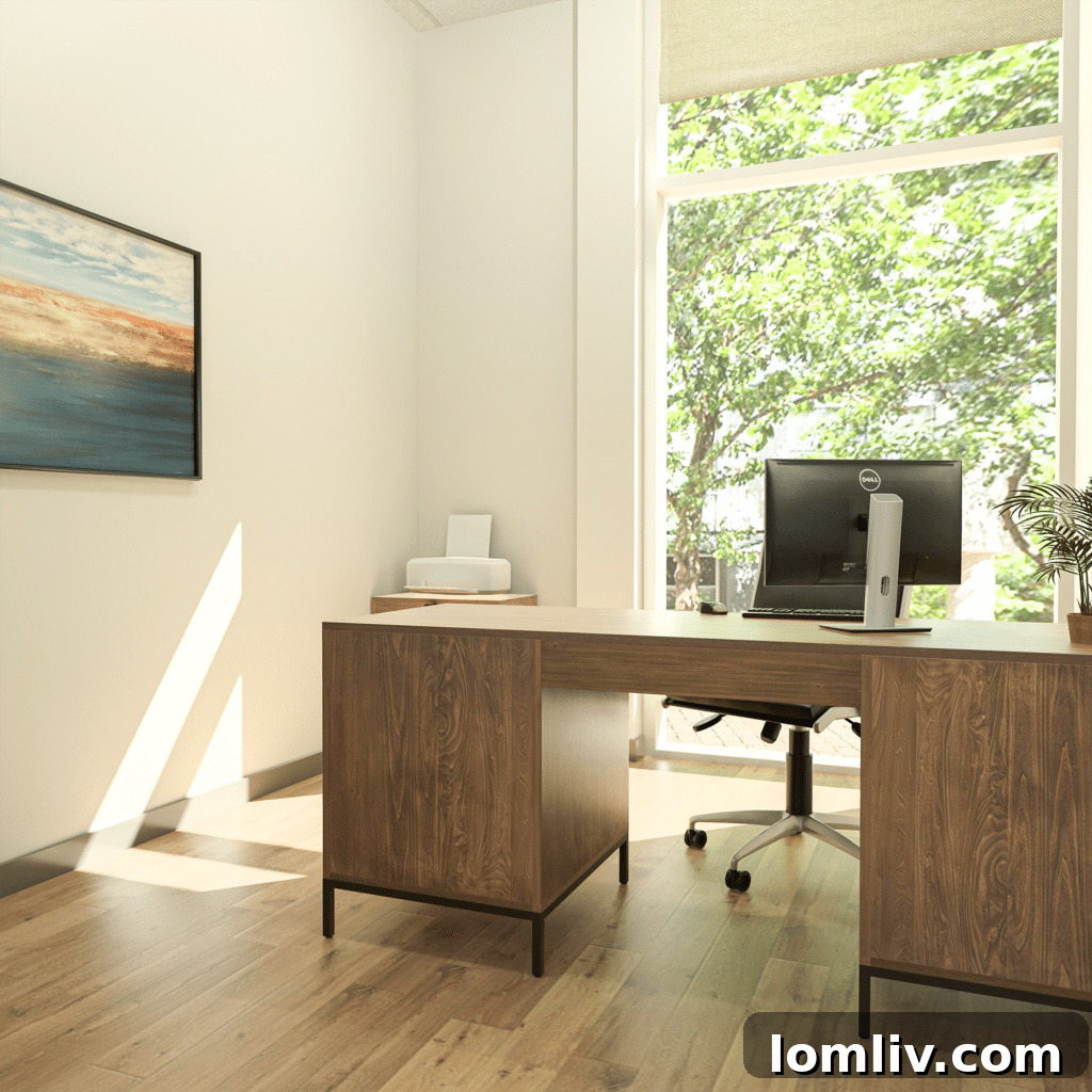 Office spaces are bright and cheery.
