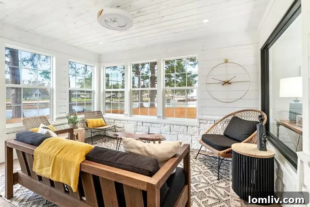 Bright Second Living Area with Abundant Natural Light
