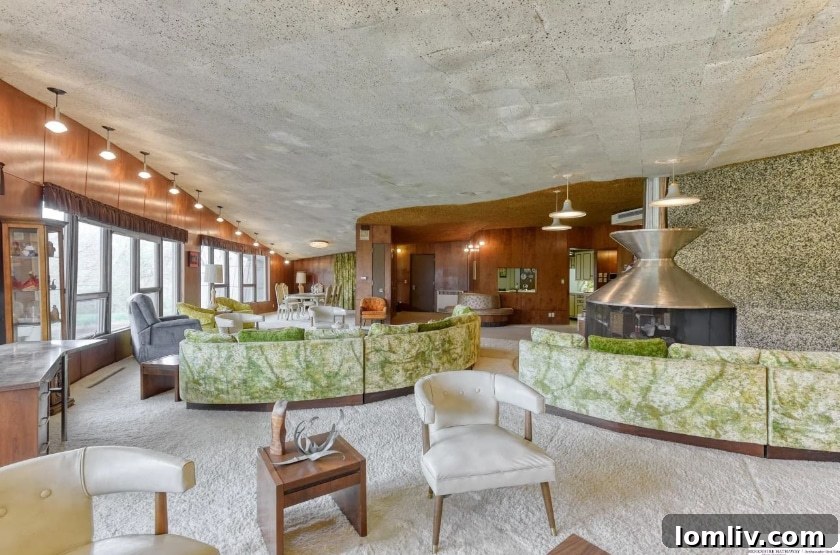 midcentury modern, wrestling, macho man, unique interior
