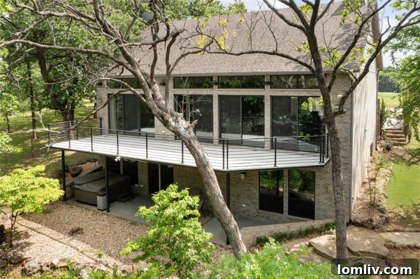 Exterior view of the modern luxury home at 226 Dublin Circle, featuring a large lot and contemporary design
