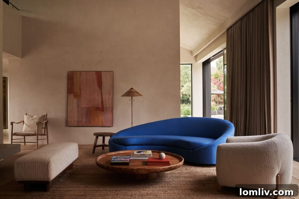 Another image from Colin King's book, illustrating a spacious room with carefully placed furniture and art, embodying his signature serene aesthetic.