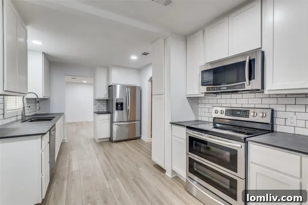 Bright living space in the remodeled Elmwood home