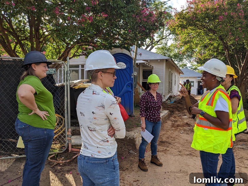 Team members involved in the Juanita Craft House renovation project