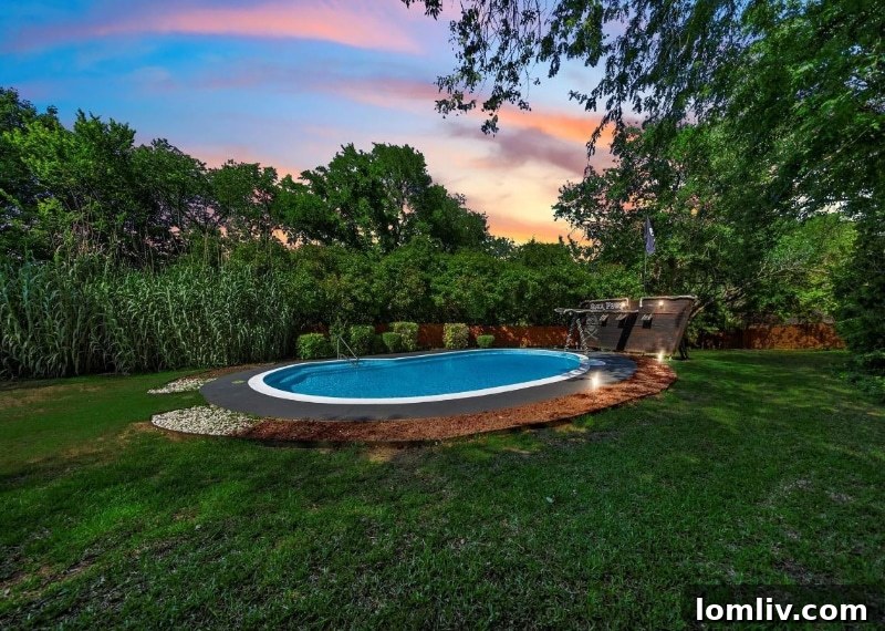 Plano Pirate House - Outdoor pool area