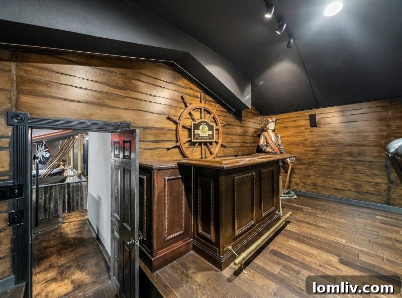 Plano Pirate House - Interior game room features