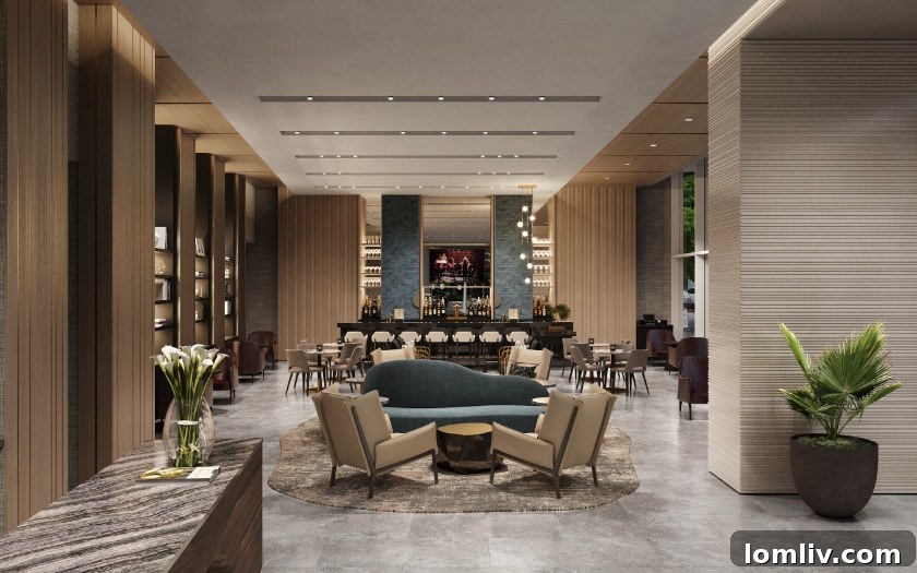 JW Marriott Dallas Arts District Hotel first-floor lobby lounge