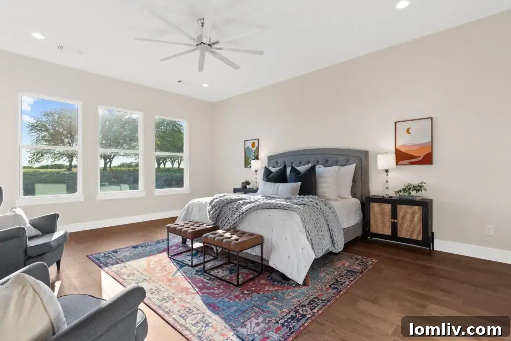 A spacious and organized walk-in pantry, featuring a unique window for convenient grocery unloading directly from the garage.