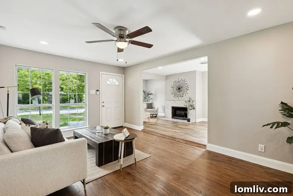Modern kitchen at 10307 Desdemona Drive with updated appliances and sleek design.