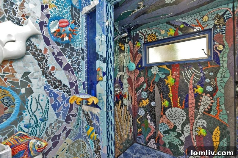 words, missouri, funhouse, artistic wall tiling