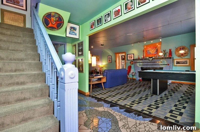 words, missouri, funhouse, welcoming foyer