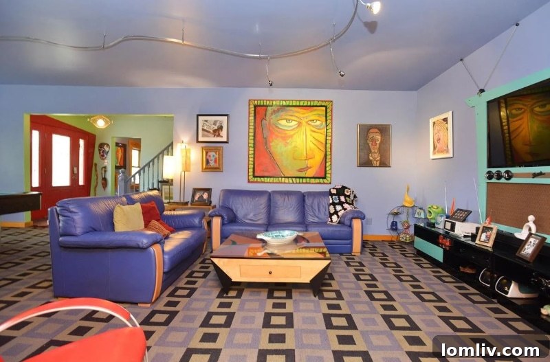 Relaxed family room decor