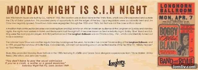 Historical artifacts and memorabilia showcasing Longhorn Ballroom's legacy