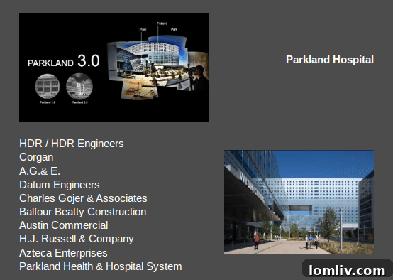 Parkland Hospital, a leading healthcare facility in Dallas, Texas.