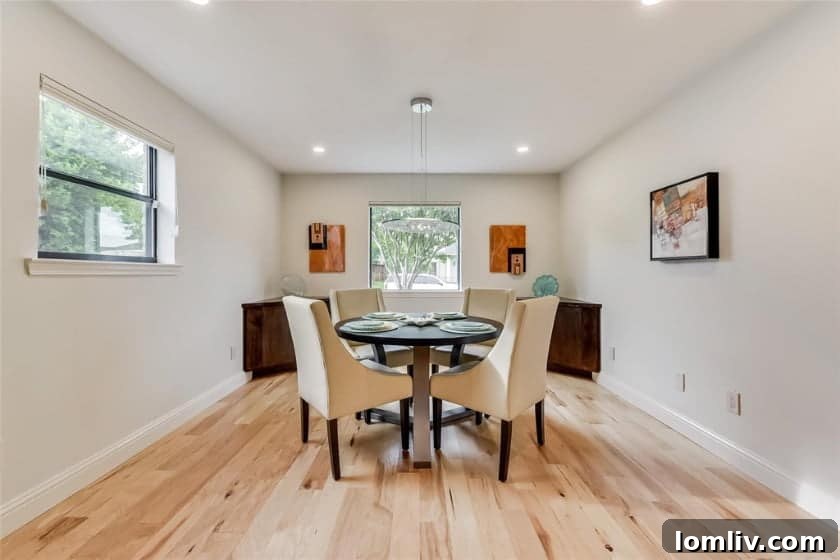 Elegant interior showcasing custom built-ins and refined finishes