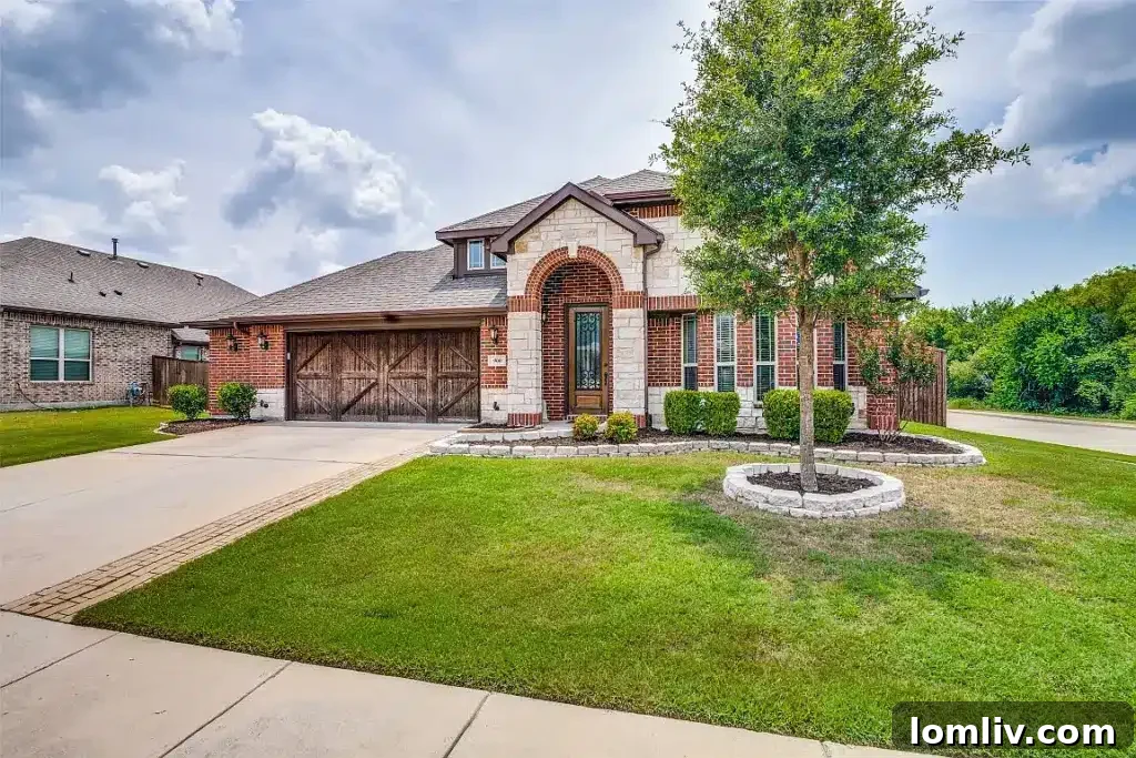 Charming Wylie home on a spacious corner lot with well-maintained landscaping and excellent curb appeal