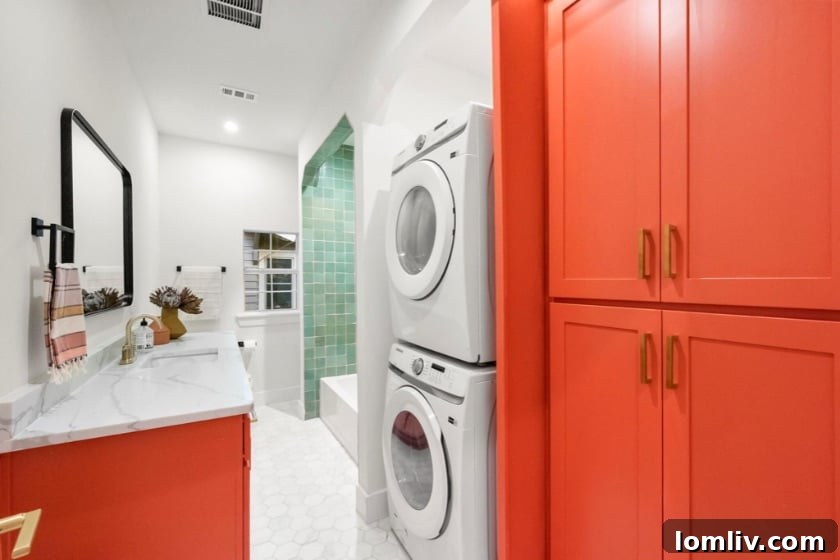 Spacious interior of the 700 sq ft Accessory Dwelling Unit (ADU) with a kitchen