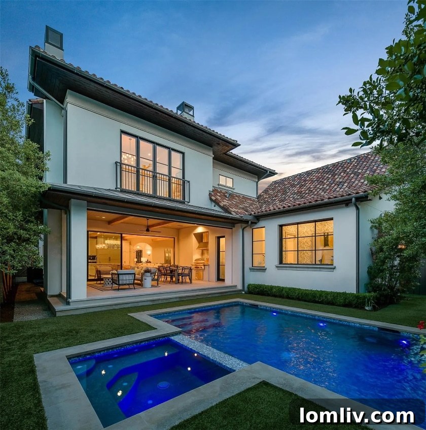 Traci Connell Redefines Luxury in This Modern Mediterranean 24 Stunning Modern Mediterranean backyard with pool and loggia