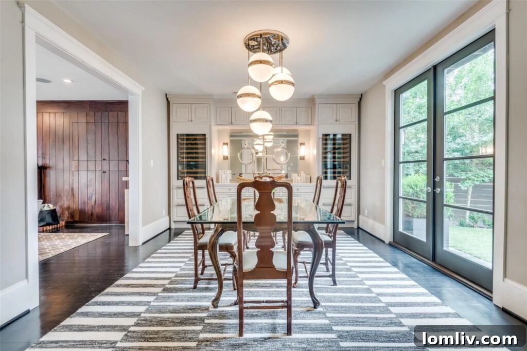 Detail shot of the modern kitchen with professional-grade appliances and stylish fixtures