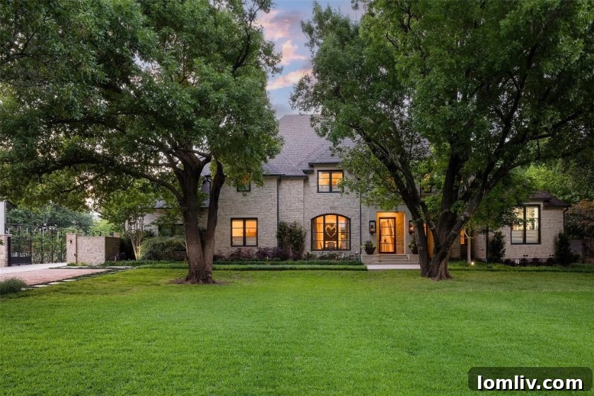Preston Hollow's Transitional Pool Masterpiece 4 Elegant interior living space in the Preston Hollow transitional home
