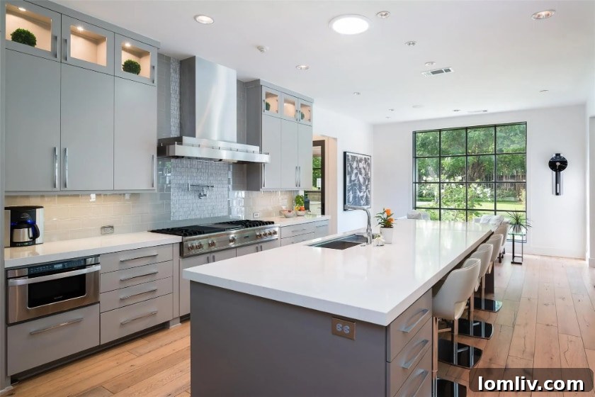 Preston Hollow's Transitional Pool Masterpiece 8 Luxurious primary bathroom with soaking tub and elegant finishes