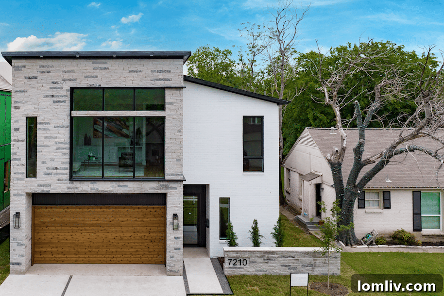 Modern interior design of a luxury home in Dallas