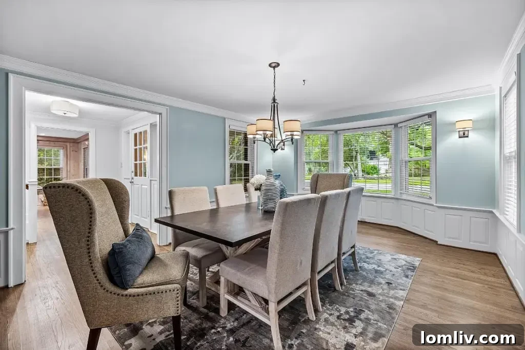Bright informal dining area next to a window.