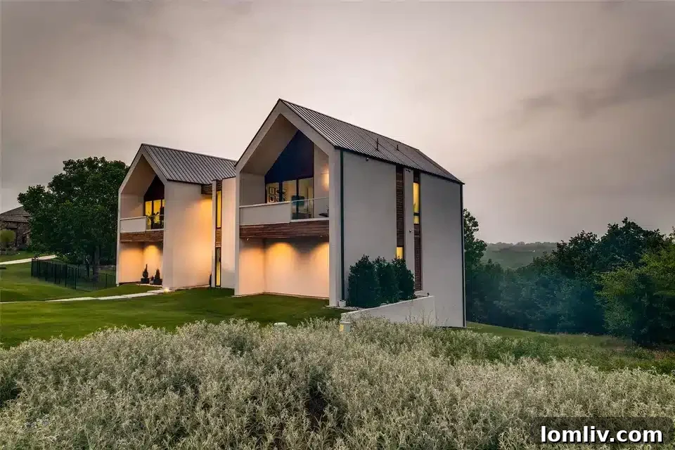 Scandinavian modern home facade