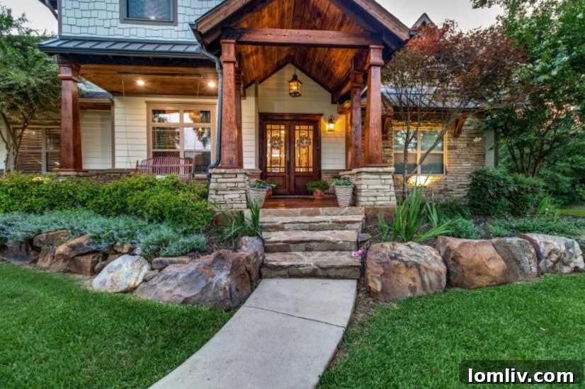 Classic American Traditional home exterior in Bells, Texas