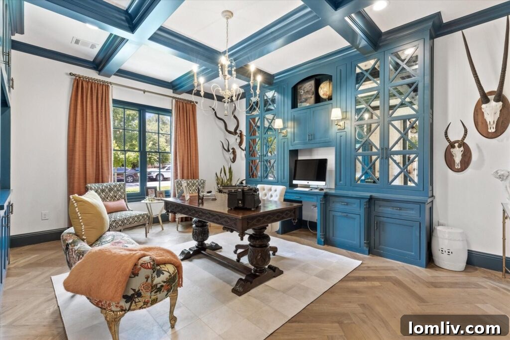 Great room with multiple seating areas