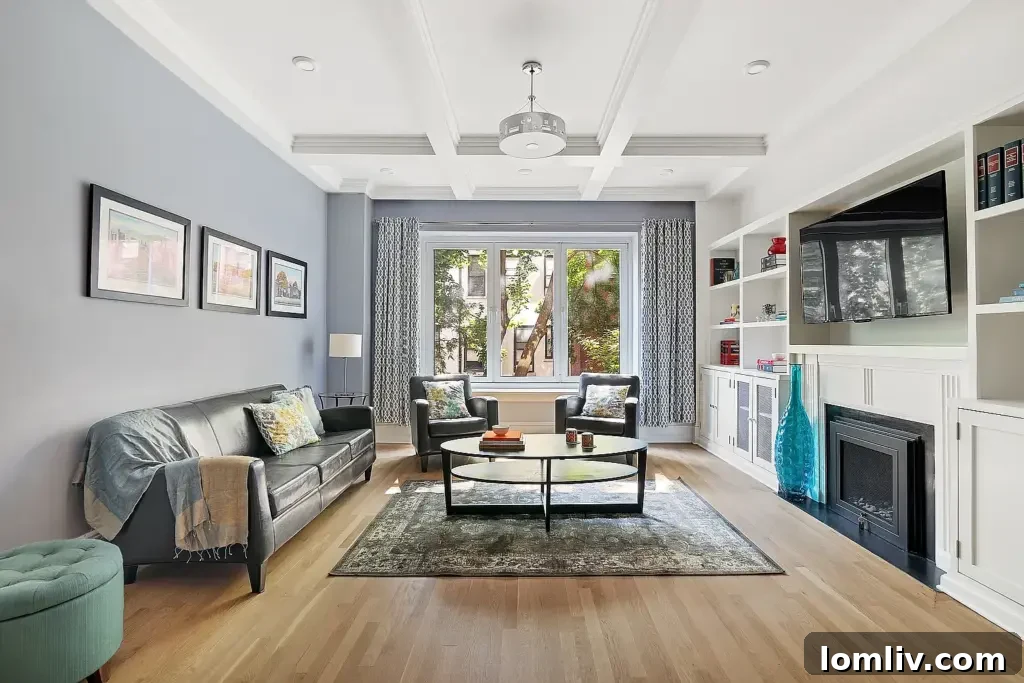Luxury Upper West Side apartment interior with modern design.