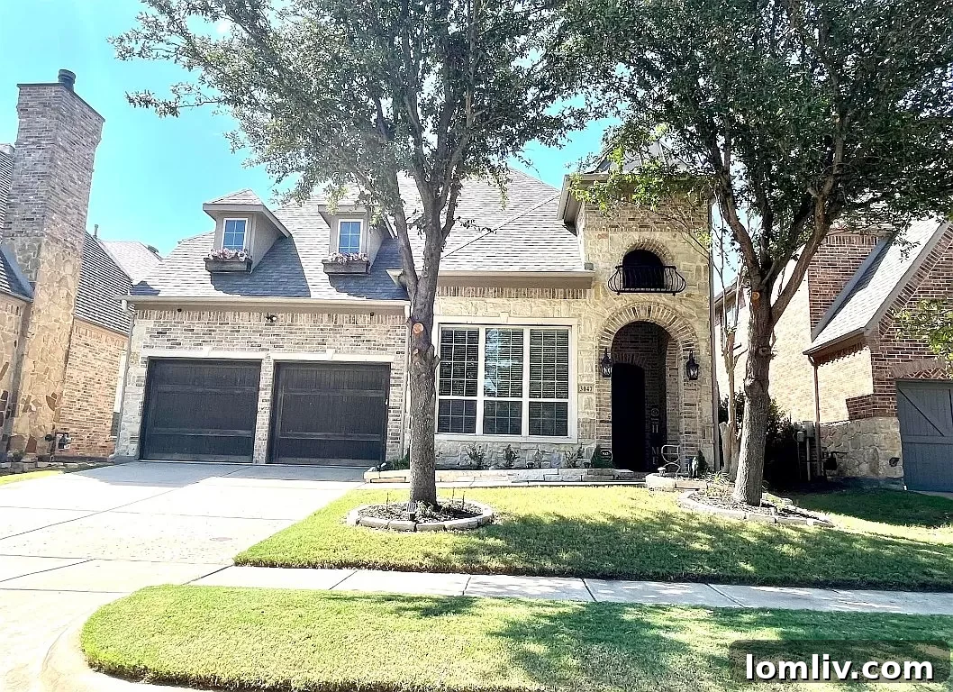 Home surrounded by canals and water features in The Tribute community