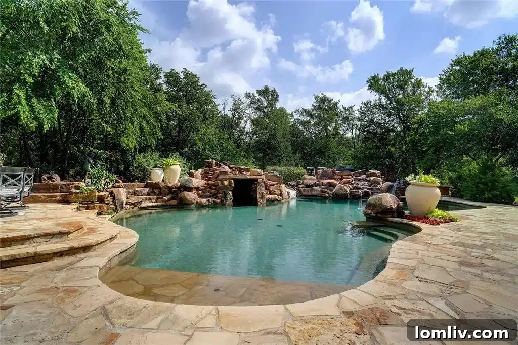 Relaxing spa area adjacent to the main pool