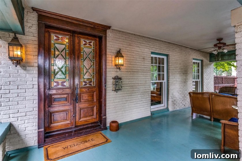 Detailed exterior view of a historic Oak Lawn Prairie home