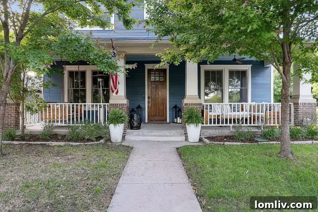Stunning exterior of a Craftsman home at 4601 Worth Street in Buckner Park, Dallas