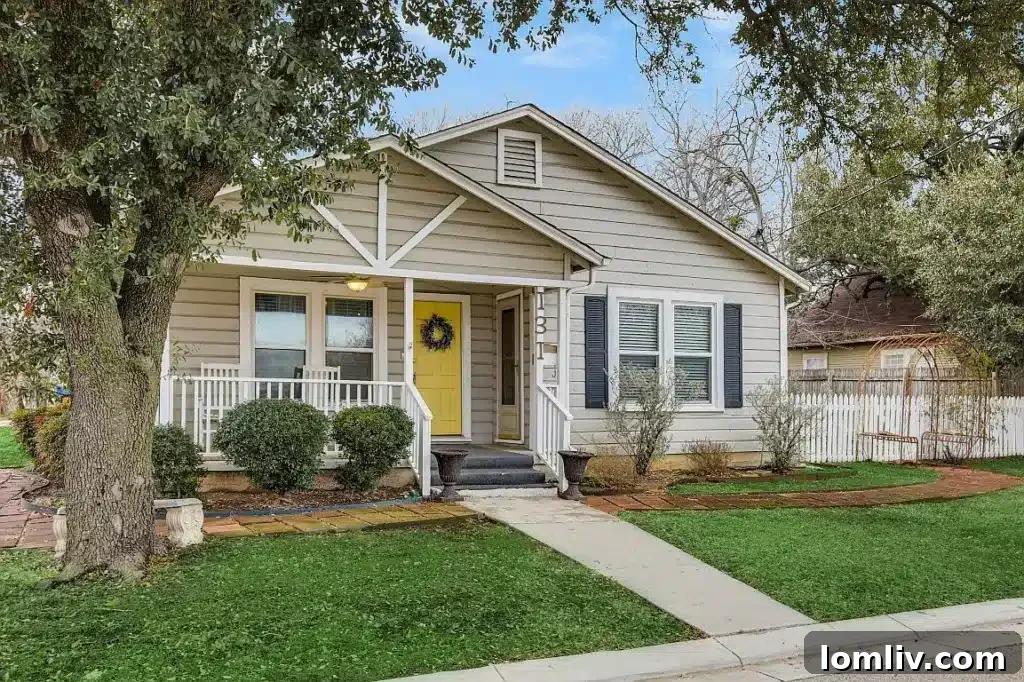Charming historic home exterior at 131 Milton Street in Old Town Lewisville