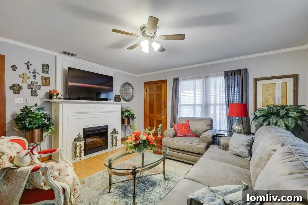 Bright and airy interior living room with modern decor at 131 Milton Street