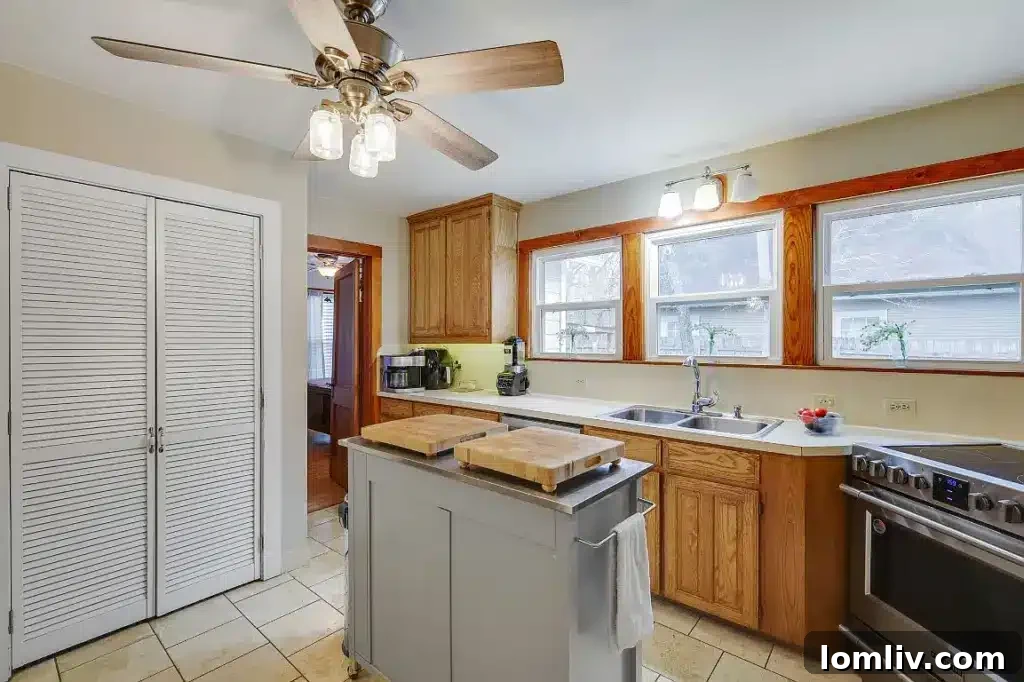 Contemporary kitchen design with updated appliances at 131 Milton Street