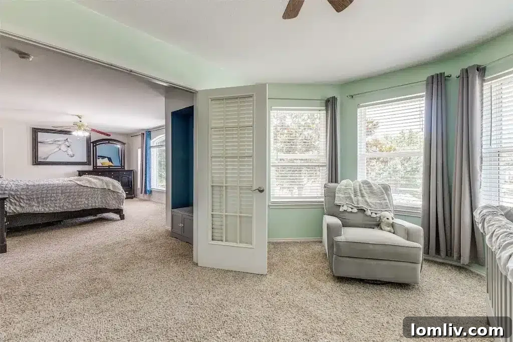 Secondary living area offering versatile space for family activities or hobbies at 1428 Ridgecreek Drive