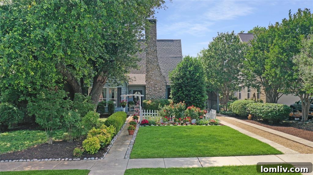A stunning 2003 stone cottage on Parker Street in McKinney with luxurious, magazine-worthy interiors.