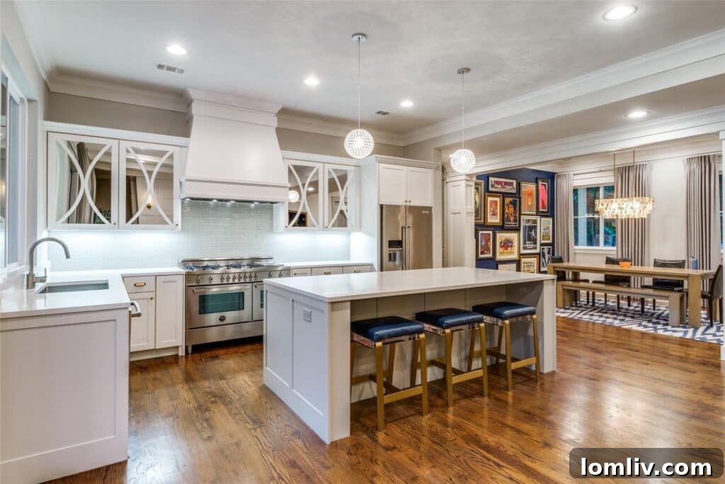 Elegant dining room ready for entertaining