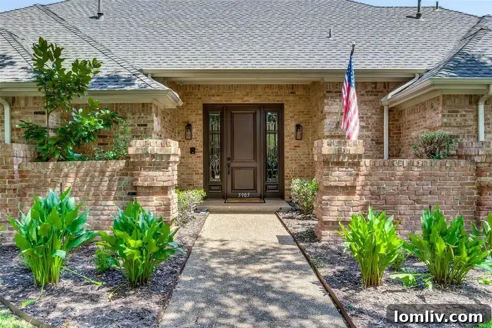 Inviting entryway with updated interiors