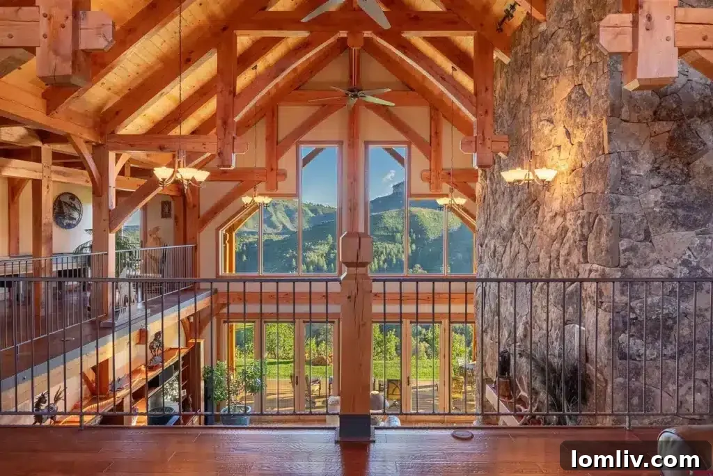 Panoramic mountain views from a luxury home in Durango, Colorado