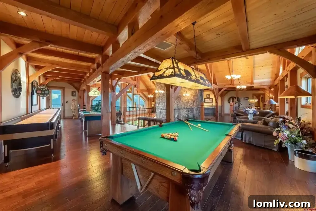 A luxurious bathroom with elegant fixtures and a large soaking tub offering scenic views.