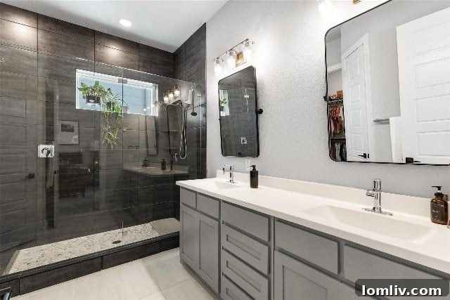 Super shower in primary bathroom