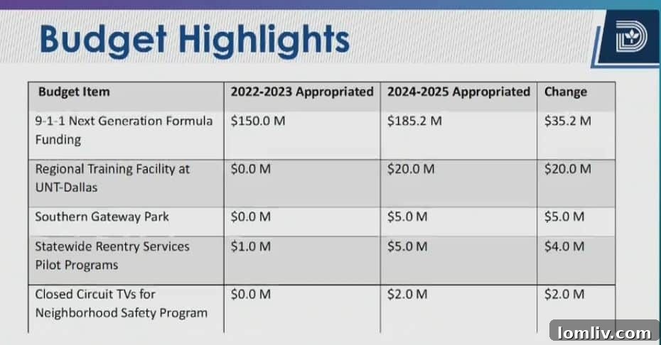Dallas's advocacy efforts helped secure funding for various local projects, including the Southern Gateway deck park.