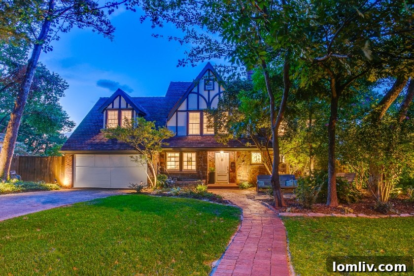 Charming Kessler Park Tudor Home Exterior