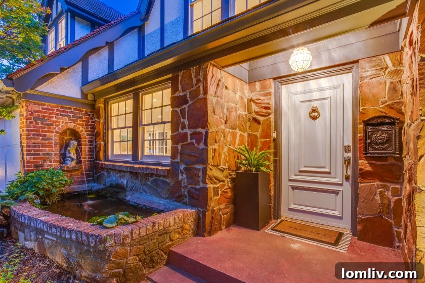 Exterior View of Kessler Park Tudor Home