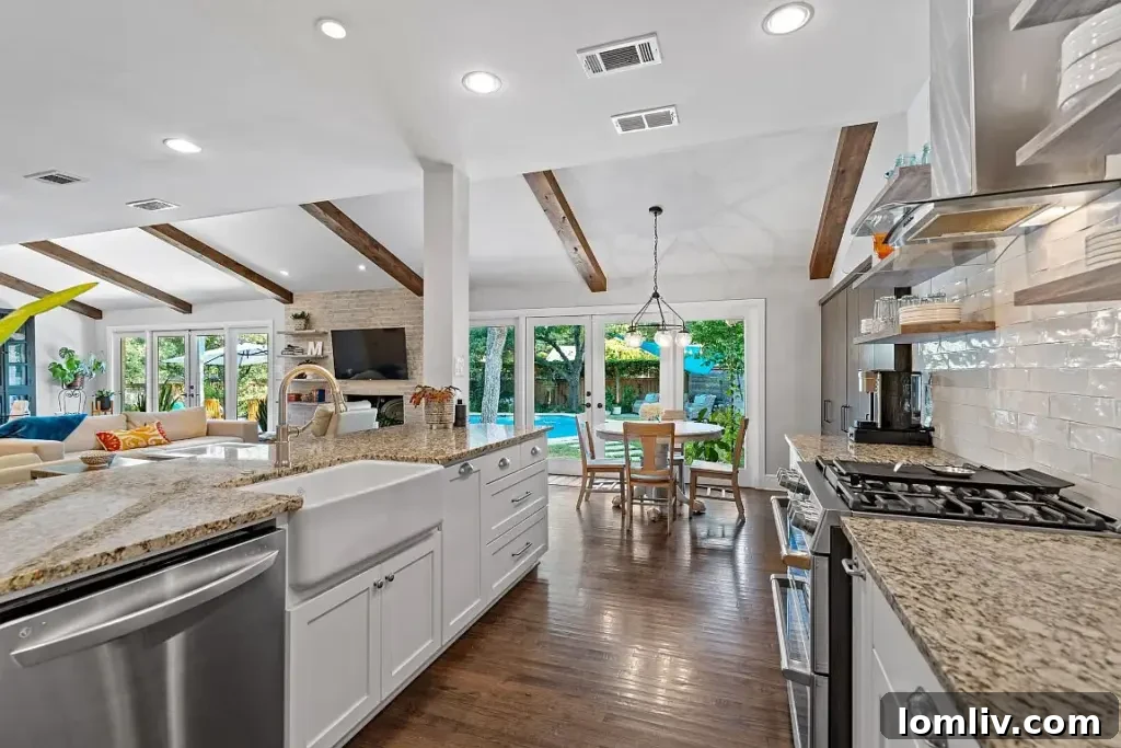 Dining area connected to the main living space